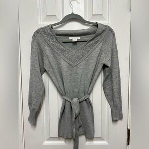 Medium Long Sleeve Charlotte Russe Sweater with Bow